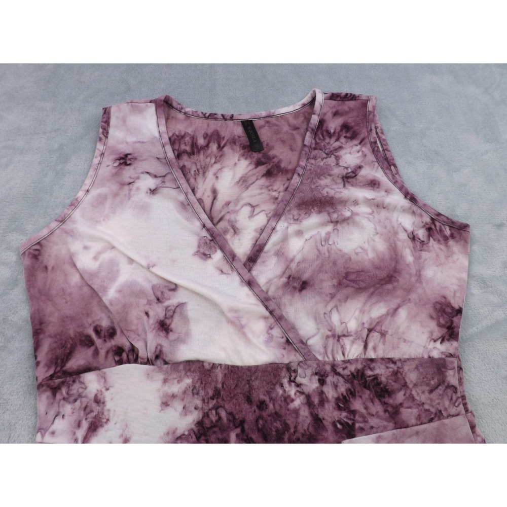 Woosea Maxi Dress Women's Large Purple/Pinkish/White‎ Tie Dye Sleeveless - Picture 11 of 16